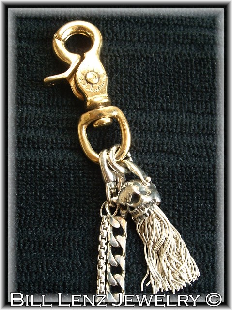 Skull Tassle Clip