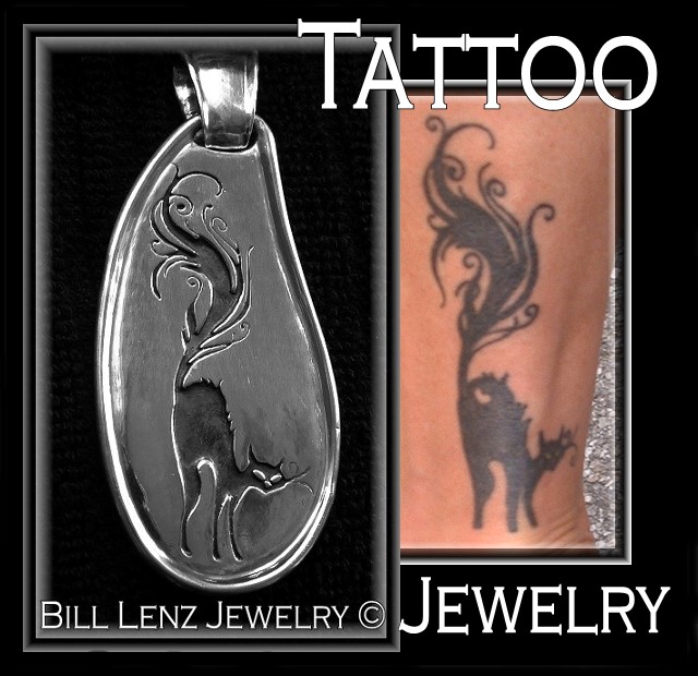 Pretty Kitty Tattoo Pendant