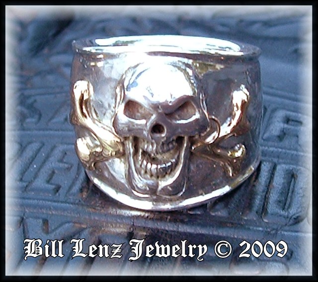 14K Y Gold Bones on Scallywag Ring