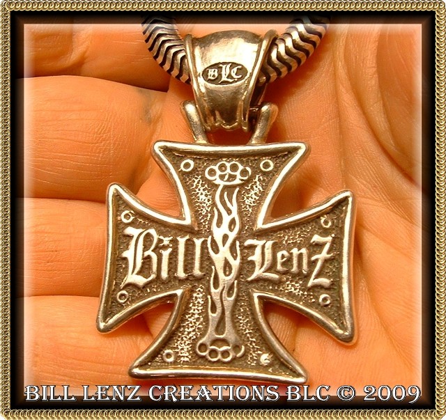 Maltese Cross Pendant Backside Crests