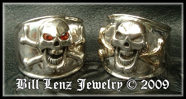 Custom Pirate Scallywag Rings