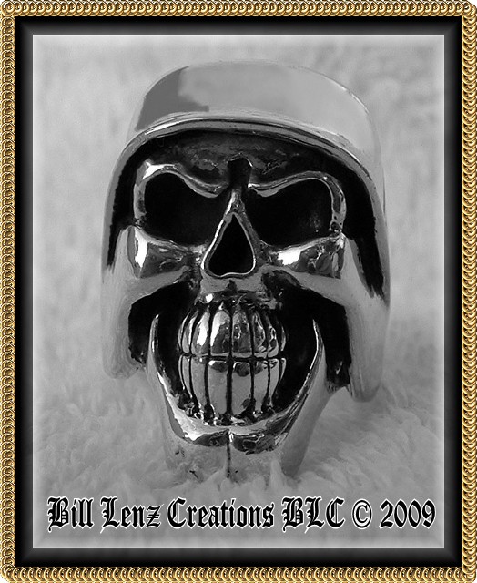 German Helmet Skull Ring