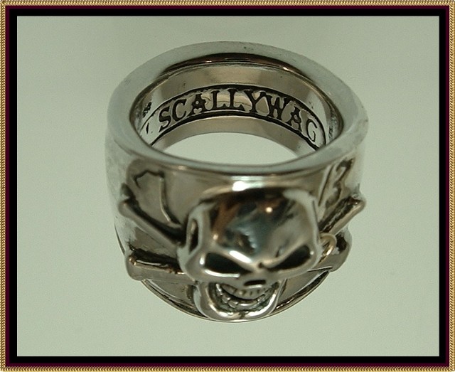 Ol' Scallywag Pirate Ring w/ 14K YGold Earring