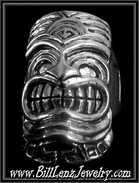 'Big Kahuna" Tiki Mask Ring