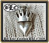 Bill Lenz Crowned Heart Pendant