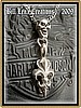 Bill Lenz Laughin Skull Bale Couer De Lis Pendant